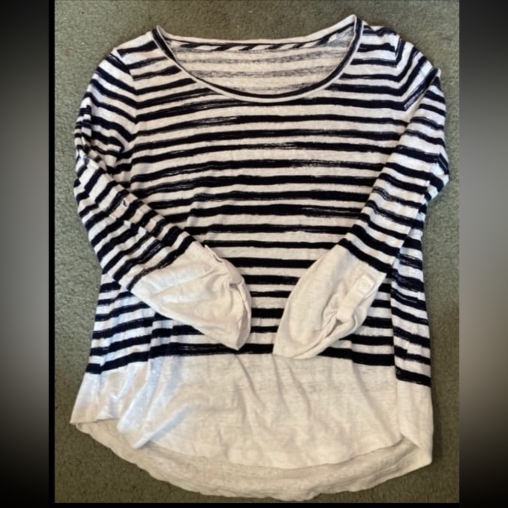 Talbots boat neck medium striped shirt - Picture 6 of 11